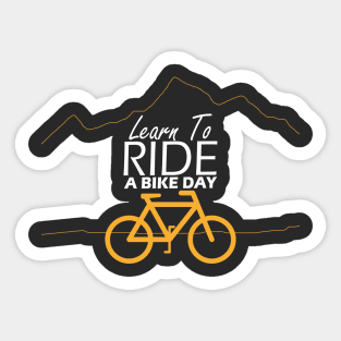 Learn to ride a bike Sticker